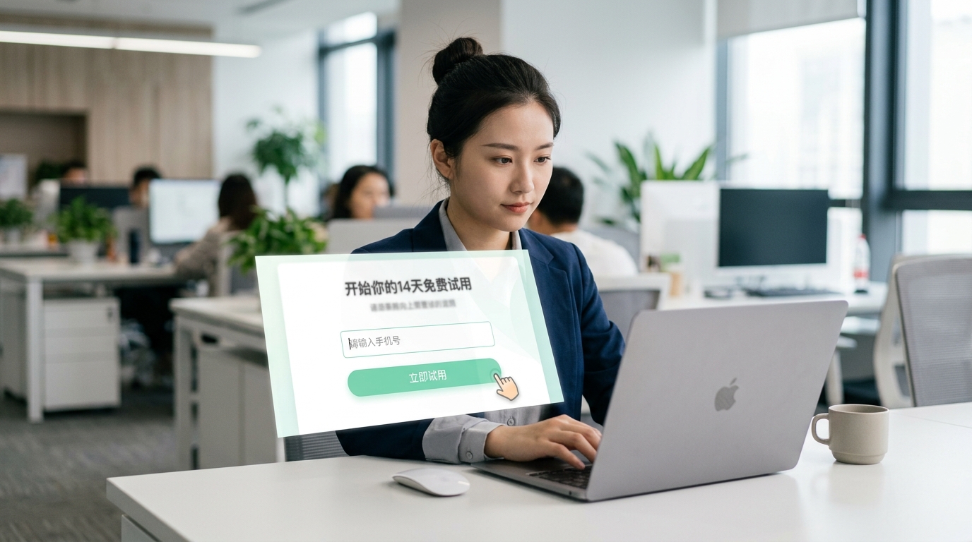 美洽免费试用申请入口界面